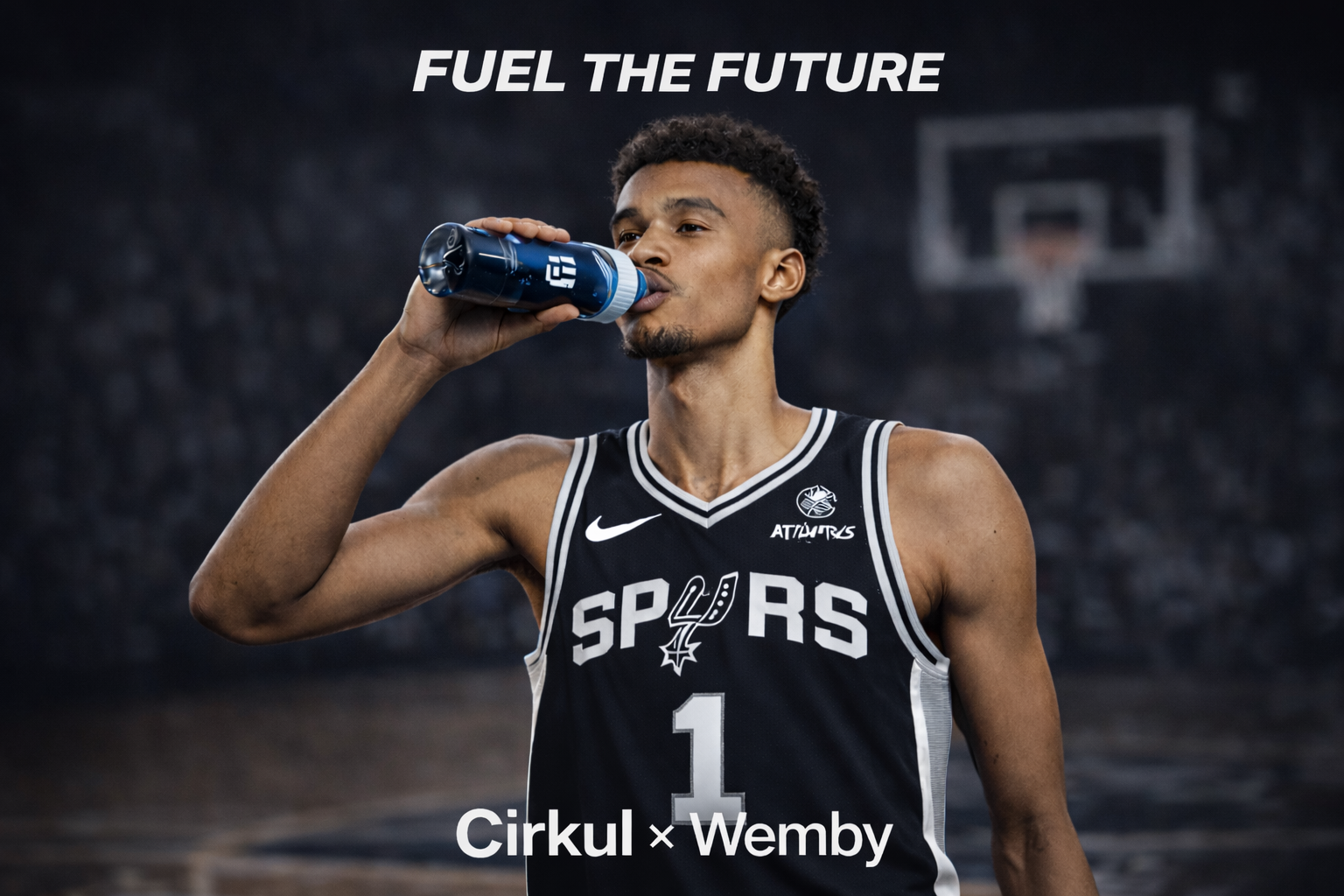 Wemby drinking Cirkul